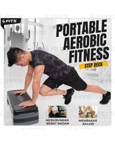 FITS Portable Aerobic Fitness Stepper Gym